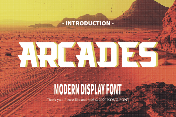 Arcades Font: Playful Display Fonts for Handmade Makers