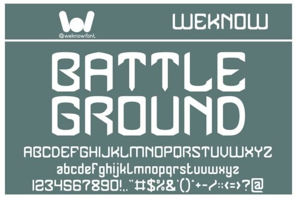 Battle Ground Display Font for Bold Brand Identity