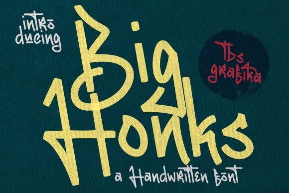 Big Honks: A Graffiti-Style Display Font for Bold Branding
