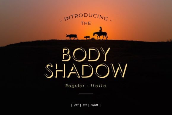 Bodyshadow Display Font for Handmade Creators
