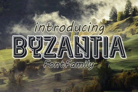 Byzantia: A Premium 3D Display Font for Scroll-Stopping Visuals