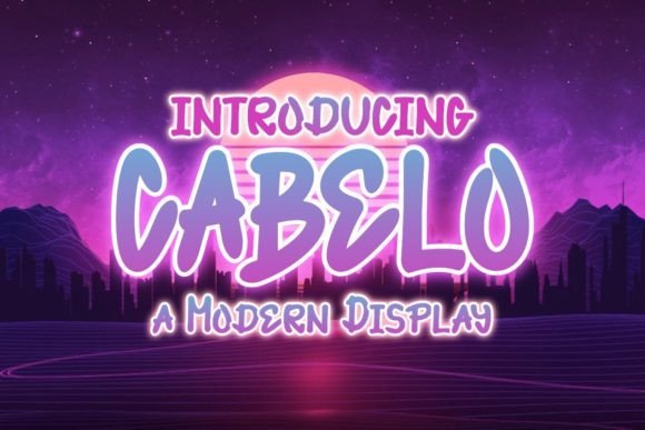Cabelo Display Font for Bold Handmade Branding