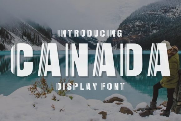 Canada Display Font for Winter & Holiday Branding