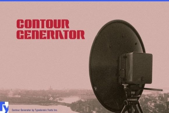 Contour Generator: A Retro Techno Display Font for Makers
