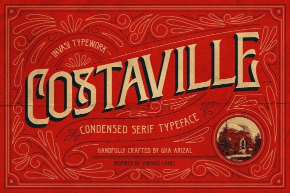 Costaville: A Vintage Display Font for Thoughtful Editorial Design