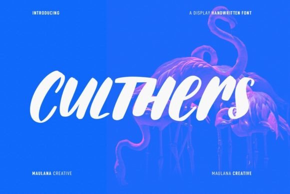 Culthers Handwritten Display Font for Playful Branding