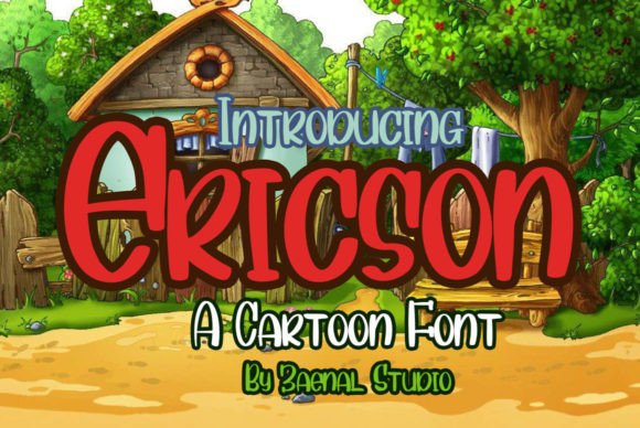 Ericson Display Font for Bold Brand & Game Logos