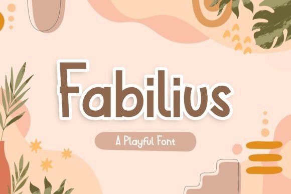 Fabilius Display Font for Handmade Product Design