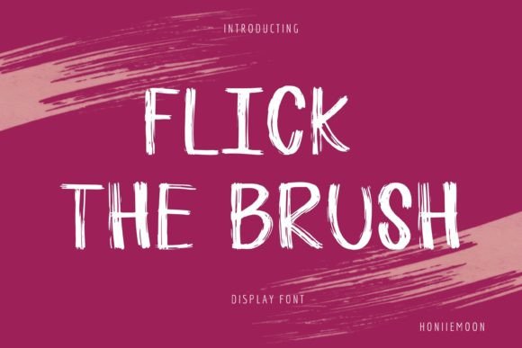 Flick the Brush Display Font for Playful, Authentic Branding