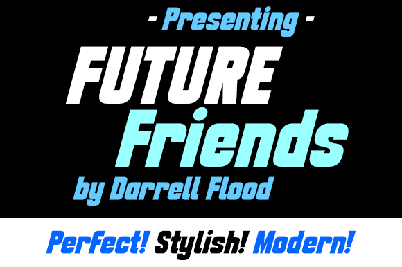 Future Friends Display Font for Tech & Sci-Fi Branding