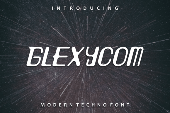 Glexycom Display Font for Bold Creative Campaigns