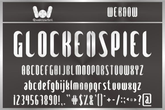 Glockenspiel Display Font for Handmade Branding