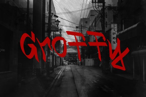 Groffy Display Font for Bold Handmade Designs