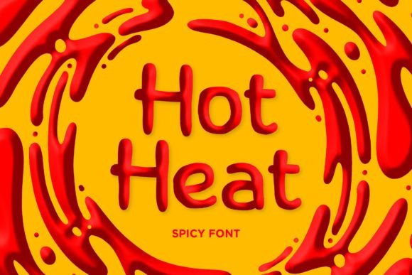 Hot Heat Font for Spicy Food & Beverage Branding