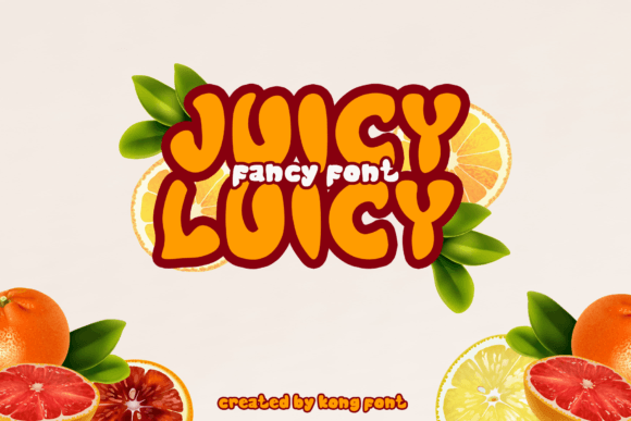 Juicy Luicy: A Playful Display Font for Editorial Designers