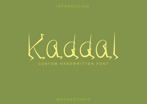 Kaddal Display Font for Handmade Branding