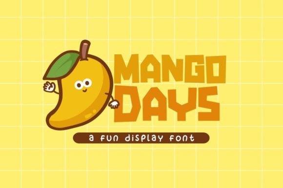 Mango Days Display Font for Playful Campaign Graphics