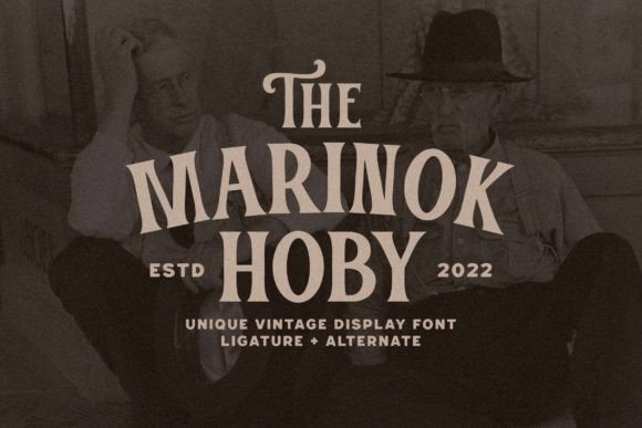 Marinok Hoby: Vintage Display Font for Distinctive Web Typography