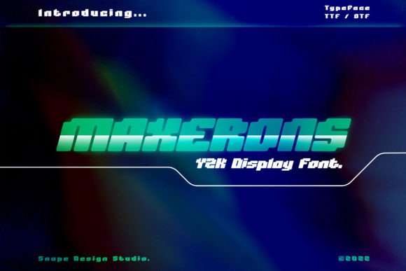 Maxerons: A Modern Futuristic Display Font for Scroll-Stopping Campaigns