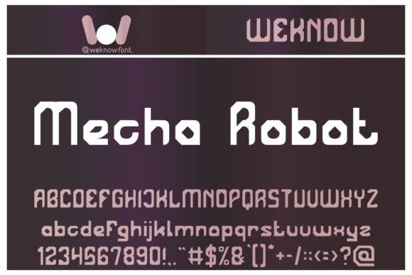 Mecha Robot Display Font for Bold Digital Branding