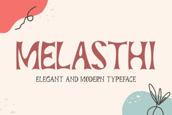 Melasthi Display Font for Handmade Creators
