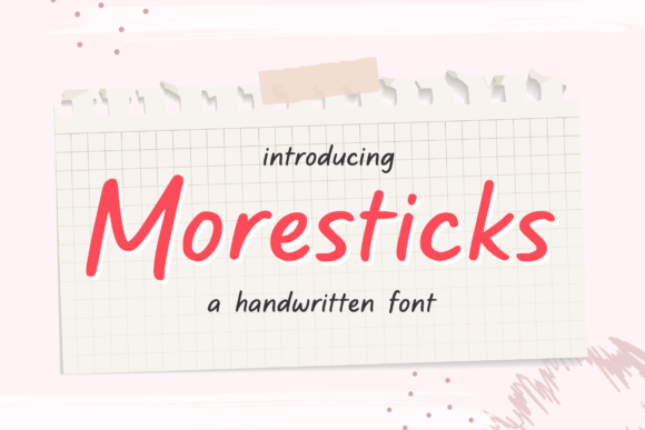 Moresticks: A Playful Display Font for Branding and Digital Design