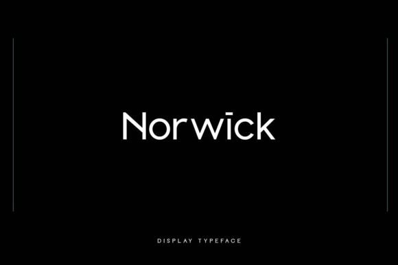 Norwick: A Modern Display Font for Handmade Brands