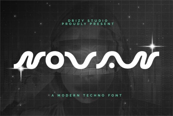 Novan: A Modern Techno Display Font for Bold Design