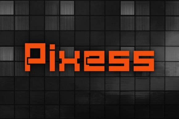 Pixess Display Font for Bold Handmade Designs