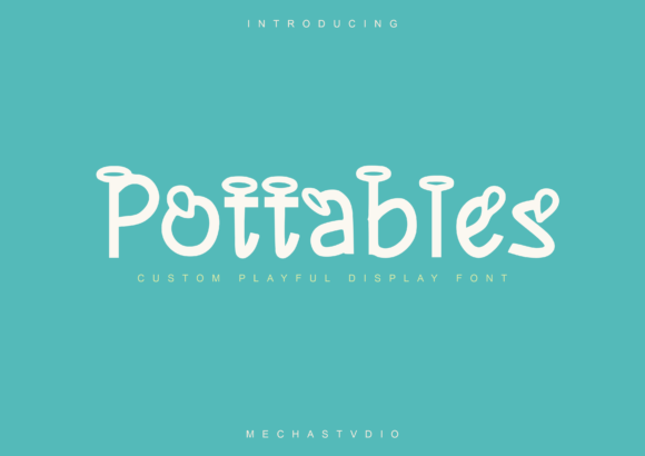 Pottabies Display Font for Handmade Branding & Printables