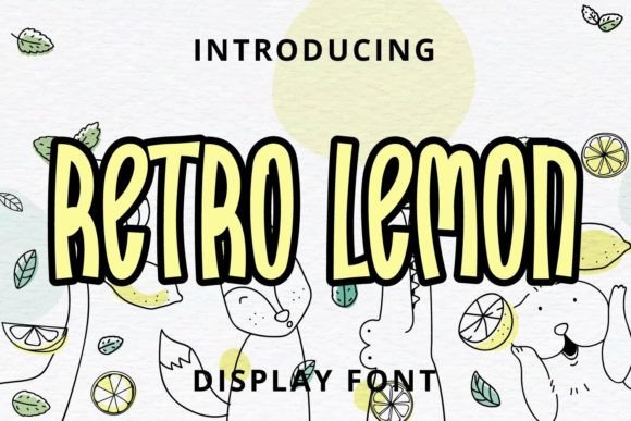 Retro Lemon Display Font for Bold Digital Headlines