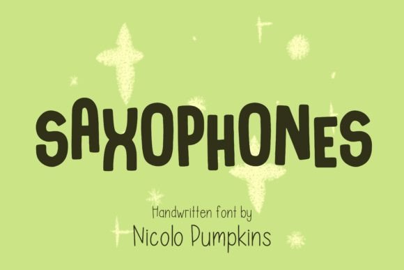 Saxophones Font for Creative Digital Branding