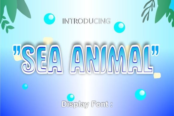 Sea Animal Display Font for Clear, Quirky Campaign Graphics