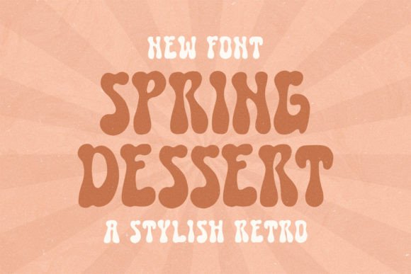 Spring Dessert Display Font for Retro-Digital Branding