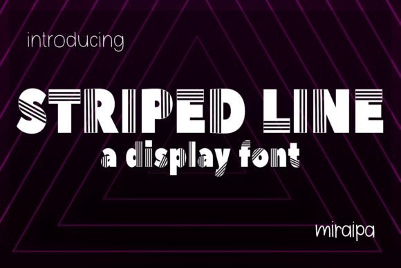 Striped Line Font for Playful, Memorable Branding