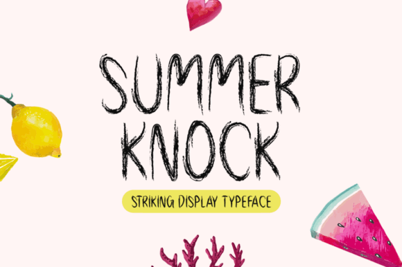 Summer Knock Display Font for Handmade Creators