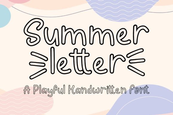 Summer Letter: A Fun, Quirky Display Font for Small Business Branding