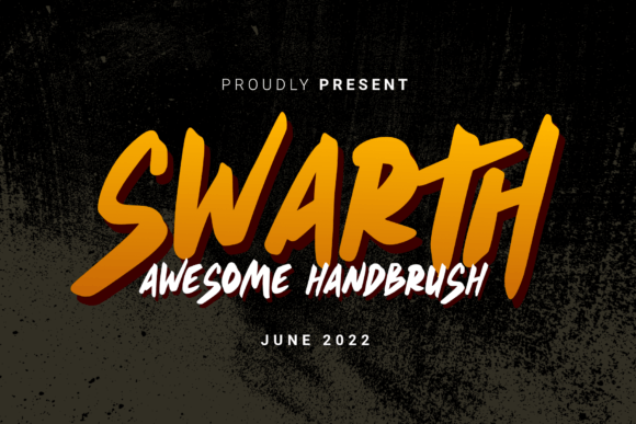 Swarth: A Fresh Hand-Brush Display Font for Bold Design