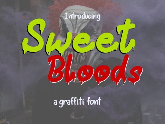 Sweet Bloods: A Spooky Display Font for Bold Halloween Design