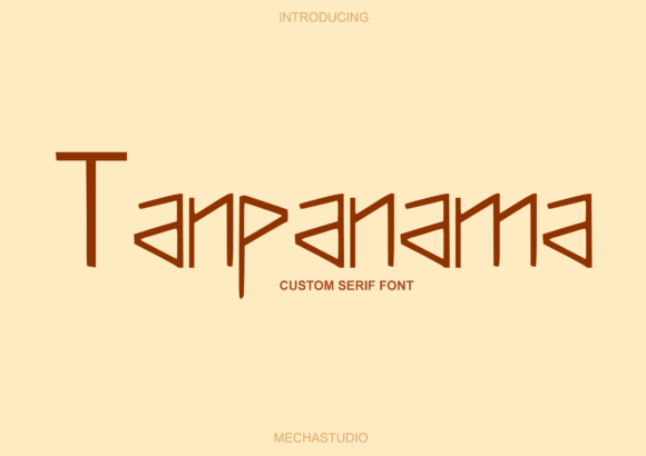 Tanpanama: A Modern Display Font for Editorial Calm