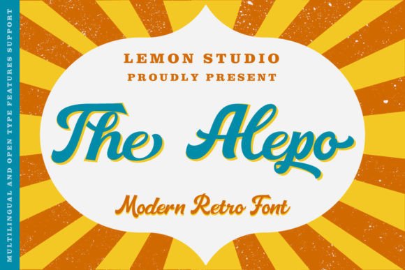 The Alepo: A Retro Display Font for Editorial Impact