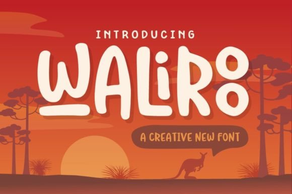 Waliroo: A Playful Display Font for Expressive Branding
