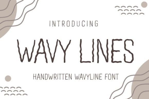 Wavy Lines Font for Authentic Handwritten Branding